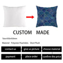 GobekUsa Blue Geometric Marble Stripe Line Pillowcases for Car Sofa Decor