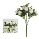 GobekUsa 5-Fork 11 Roses Bouquet for Home Decor – Small Fresh Korean Style Simulation