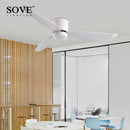 GobekUsa LED Ceiling Fan with Remote Control, Modern Design, Bedroom Decor, 220V