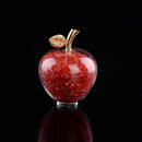 GobekUsa Glaze Crystal Apple Paperweight Figurine Collection for Home Office Decor