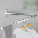 GobekUsa Aluminum Clothing Hanger Organizer Rack Black Foldable Laundry Drying Rack