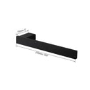GobekUsa Black Matte Stainless Steel Bathroom Hardware Set: Paper Holder, Toothbrush Holder, Towel Bar & Accessories