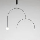 GobekUsa Iron Balance Chandelier: Scandinavian Post-Modern Living Room Pendant Lamp