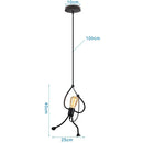 GobekUsa Industrial LED Pendant Ceiling Light for Home Living Room Kitchen Decor