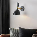 GobekUsa Black White Nordic Wall Lamps with Switch, Modern Industrial Decor Light for Living Room