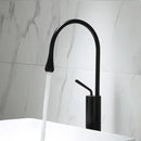 GobekUsa Black Gold Basin Faucet - Swivel Kitchen Sink Water Crane with Hot and Cold Handles