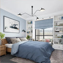 GobekUsa Black Swing Arm Chandelier | Loft Industrial Adjustable Lighting Fixture
