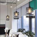 GobekUsa Cage Light Frame Pendant Industrial Single Head Black Nordic Creative Fixture