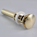 GobekUsa Brushed Gold Pop-Up Drain Stopper for Bathroom Sink Vessel Vanity