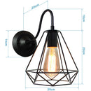 GobekUsa Iron Cage Wall Sconce for Indoor Bedroom, Bar Counter, and ReadingAreaView