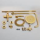 GobekUsa Golden Polished Shower Head with High Pressure Aerator Nozzle