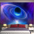 GobekUsa Galaxy Sky Blue Planet Tapestry Hippie Retro Home Decor Yoga Mat