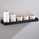 GobekUsa Black Aluminum Bathroom Corner Shelf Wall Mounted Storage Holder