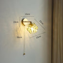 GobekUsa LED Petal Wall Sconce Modern Nordic Style Pull Chain Switch Stair Mirror Light