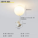 GobekUsa Flying Pig Resin LED Ceiling Light Kids Bedroom Lamp Deco Fixtures