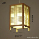 GobekUsa Japanese Bamboo Chandelier Lights for Bedroom Living Room Tea Room Zen Lamps