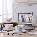 GobekUsa Elegant Ceramic Tea Cup Set 200ml British Porcelain Coffee Cup