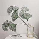 GobekUsa Ginkgo Leaf Branch Artificial Flowers Home Decor