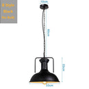 GobekUsa Black Industrial Pendant Light for Kitchen Island Bar Farmhouse Decor