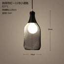 GobekUsa Industrial Birdcage Chandelier: Retro Iron Net Hanging Lamp for Creative Home Lighting