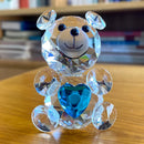 GobekUsa Crystal Bear Figurine: Glass Animal Ornament & Paperweight