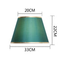 GobekUsa Golden Edge Large Cloth Lampshade Cover for Bedroom Bedside Floor Lamp