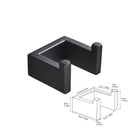 GobekUsa Black Bathroom Hardware Set: Robe Hook, Towel Bar, Shelf, Tissue Holder, Toothbrush Organizer