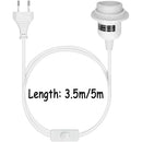 GobekUsa LED Pendant Light Fixture with E27 Lamp Base Holder and Switch