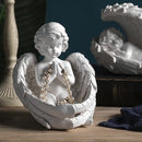 GobekUsa Angel Girl Resin Figurine for Modern Home Decor and Gift Giving