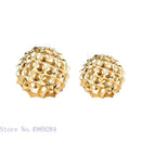 GobekUsa Golden Metal Hollow Ball Spike Abstract Ornament Home Decor