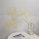 GobekUsa Ginkgo Leaf Branch Artificial Flowers Home Decor