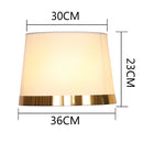 GobekUsa Golden Edge Large Cloth Lampshade Cover for Bedroom Bedside Floor Lamp