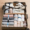 GobekUsa Elastic Band Clothes Folding Storage Bags for Scarves, Shirts, Pants