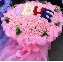 GobekUsa Bath Flower Set: 50 Artificial Soap Flowers for Home Decor, Weddings, DIY Crafts