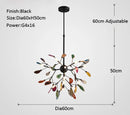 GobekUsa Agate Branch Chandelier - Nordic Glass LED Globe for Bedroom, Kitchen, Dining Room