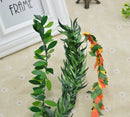 GobekUsa Green Leaf Vine Wreath Garland for Wedding & Christmas Home Decor