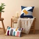 GobekUsa Embroidered Floral Dot Pillow Cover for Cozy Home Decor