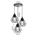 GobekUsa Iron 3-Light Chandelier Pendant for Living Room Kitchen Restaurant