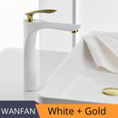 GobekUsa Gold Chrome Finish Brass Basin Faucet Hot Cold Water Mixer