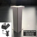 GobekUsa LED Skirting Line Strip Light Aluminum Profile with Milky Cover - 1-10pcs/Lot