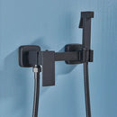 GobekUsa Brass Bidet Faucet Mixer with Square Shower Spray