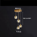 GobekUsa Diamond Crystal Copper LED Pendant Chandelier for Stylish Indoor Lighting.