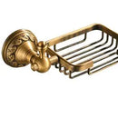 GobekUsa Brass Bathroom Accessories Set: Robe Hook, Paper Holder, Towel Bar, Soap Basket