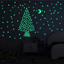 3D Stars Glow Dark Wall Stickers by GobekUsa – Luminous Fluorescent Home Decor