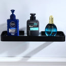 GobekUsa Black Aluminum Glass Shelf 20-45cm Square Bathroom Rack