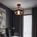 GobekUsa Diamond Cage Iron Pendant Light for Living Dining Bedroom