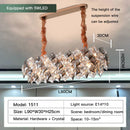 GobekUsa Crystal Chandelier: High-End LED Pendant Light for Living Room, Dining Room & Kitchen