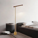 GobekUsa Linear Wood LED Floor Lamp | Modern Minimalist Designer Vertical Loft Floor Light