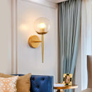 GobekUsa Glass Ball LED Wall Lights for Bedroom Passage Corridor, E27 Sconces