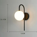 GobekUsa Glass Gold LED Wall Lamp for Chic Indoor Lighting